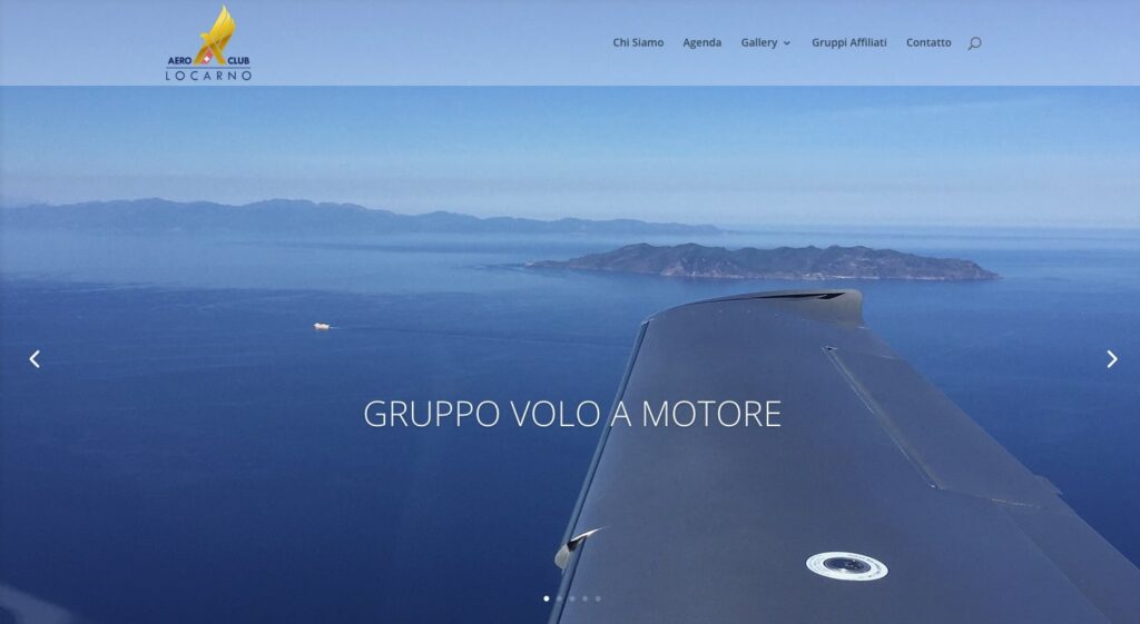 Aero CLub Locarno homepage screenshot
