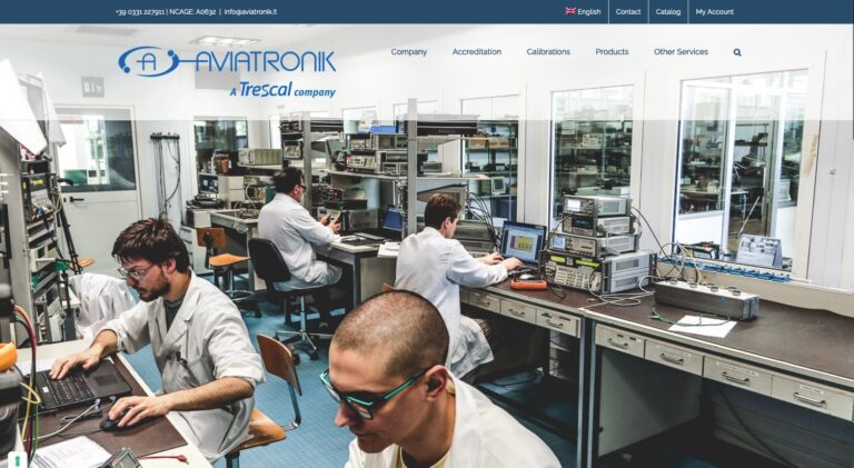 Aviatronik homepage screenshot