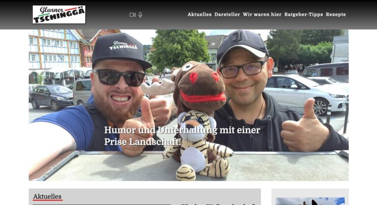 Glarnertschinggae homepage screenshot